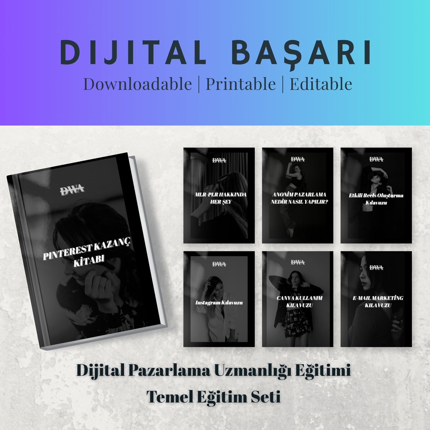 Dijital Pazarlama Eğitimi BASIC Set (Pinterest Kazanç Kitabı Hediyeli)