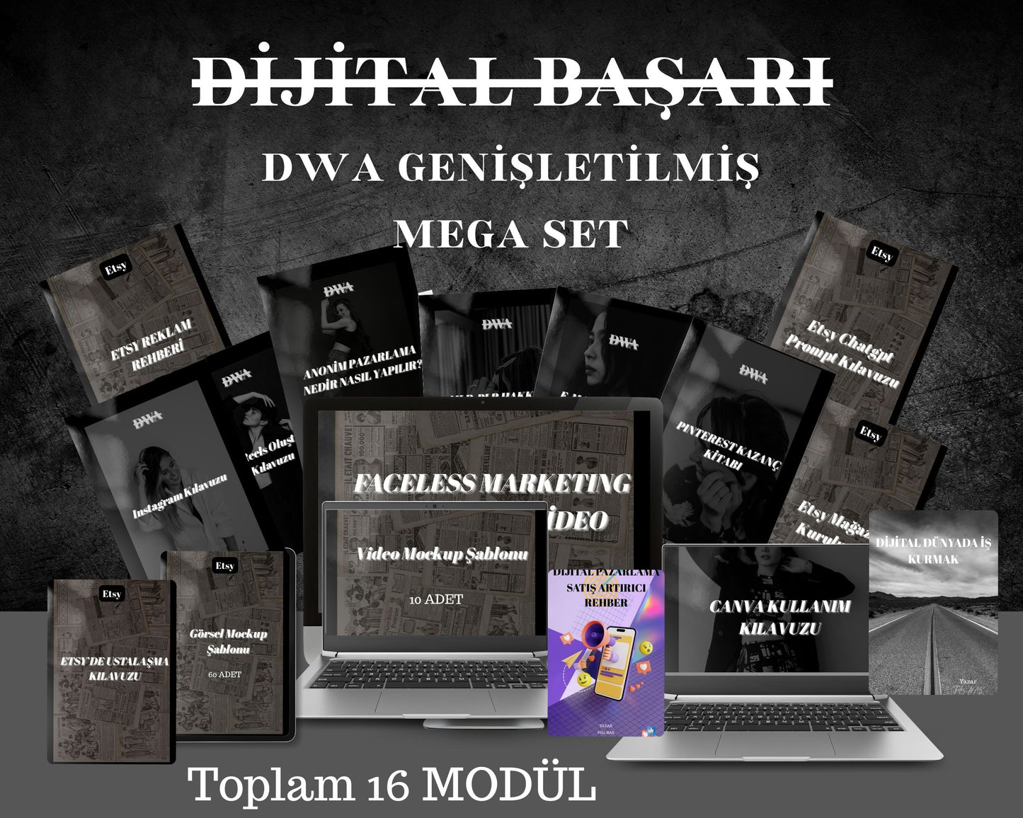 Dijital Pazarlama Genişletilmiş Ultra Mega Set 16 Modül